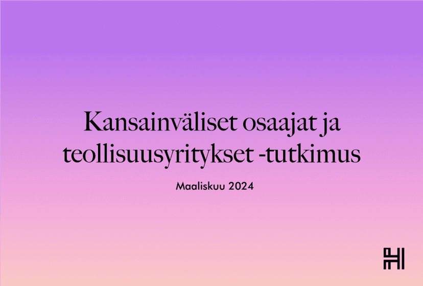 Kansainväliset osaajat ja teollisuusyritykset -tutkimus